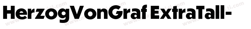 HerzogVonGraf ExtraTall字体转换
